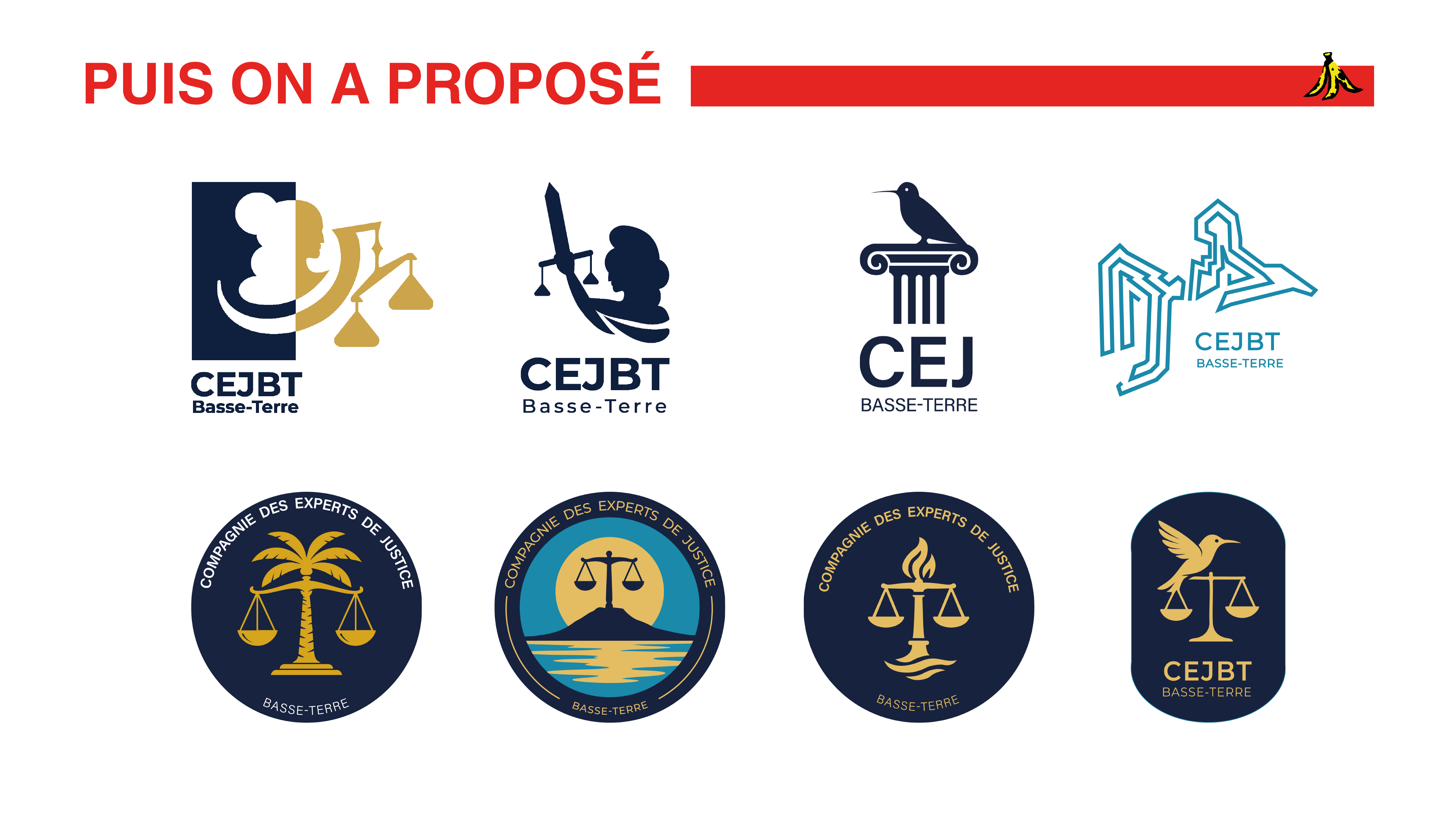 Refonte logo Compagnie des Experts de Justice de Basse-Terre