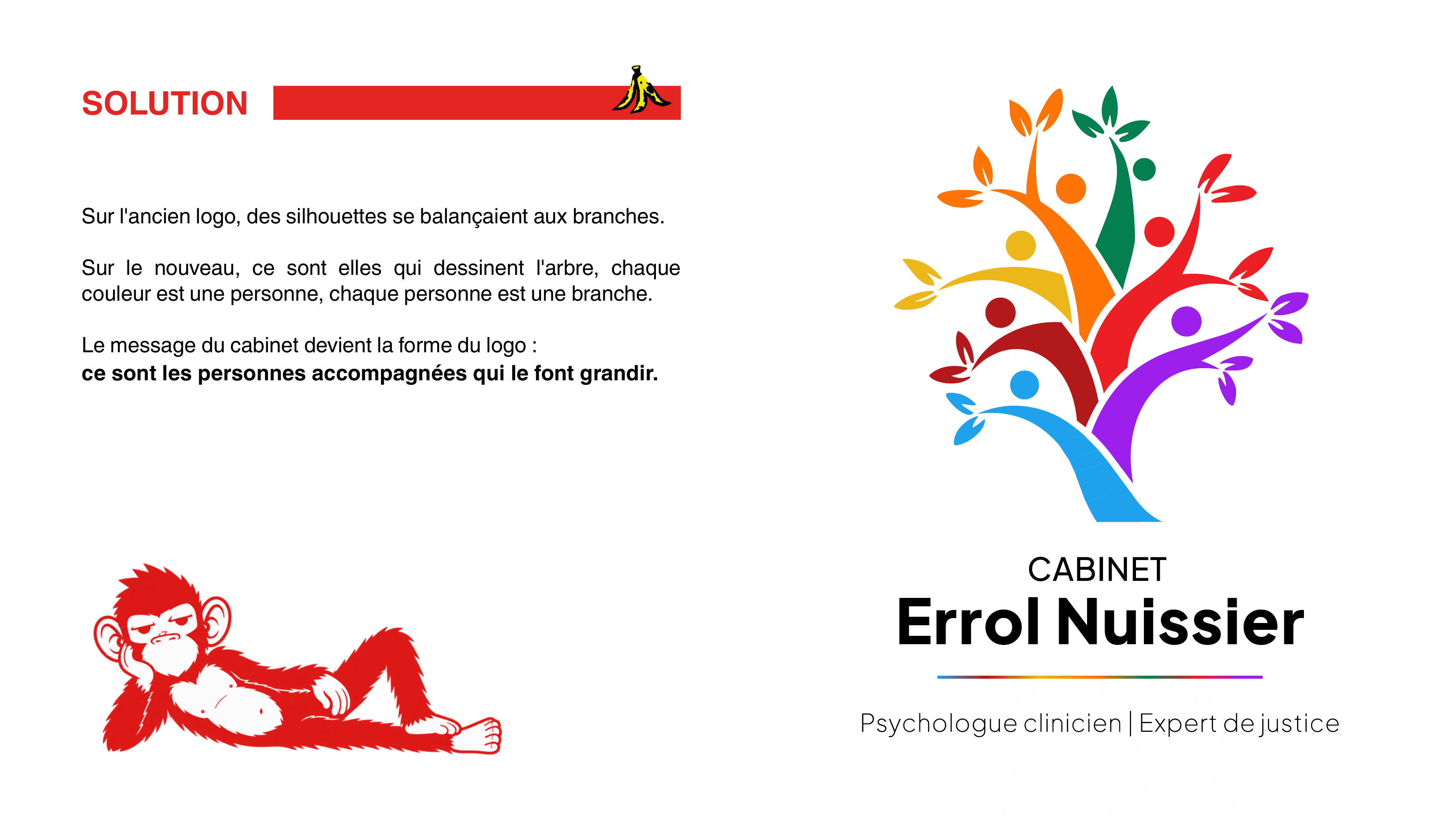 logo, refonte de logo, identité visuelle, charte graphique, Cabinet Errol Nuissier, psychologue clinicien, expert de justice, Guadeloupe, Antilles, MAKAK, agence créative