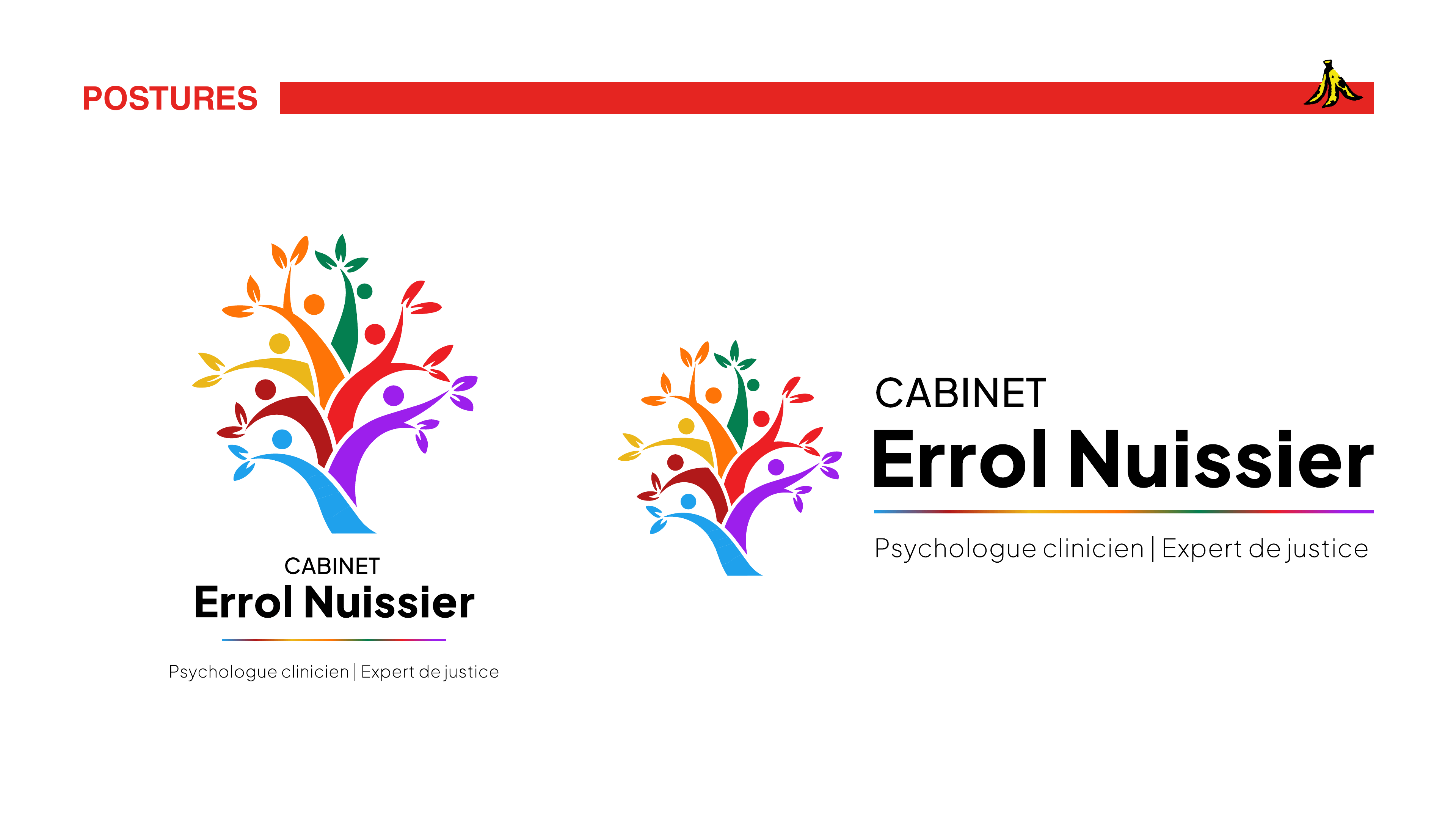 logo, refonte de logo, identité visuelle, charte graphique, Cabinet Errol Nuissier, psychologue clinicien, expert de justice, Guadeloupe, Antilles, MAKAK, agence créative